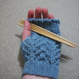 Irresistible Chevron Lace Mitts